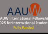 AAUW International Fellowship 2025 for International Students | Fully Funded AAUW International Fellowship 2025