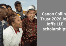 Canon Collins Trust 2026 Joel Joffe LLB scholarships Canon Collins Trust 2026 Joel Joffe LLB scholarships