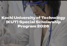 Kochi University of Technology (KUT) Special Scholarship Program 2026 to study in Japan Kochi University of Technology (KUT) Special Scholarship Program 2026