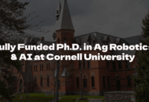 Fully Funded Ph.D. in Ag Robotics & AI at Cornell University Ph.D. in Ag Robotics & AI at Cornell University