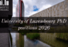 Apply Now:University of Luxembourg PhD positions 2026 for International Students University of Luxembourg PhD positions 2026