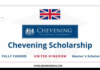 Chevening Scholarship 2027/2028: Fully Funded UK Government Awards
