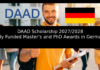 DAAD Scholarship 2027/2028: Fully Funded Master’s and PhD Awards in Germany DAAD Scholarship 2027