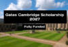 Gates Cambridge Scholarship 2027: Fully Funded Awards at the University of Cambridge Gates Cambridge Scholarship 2027