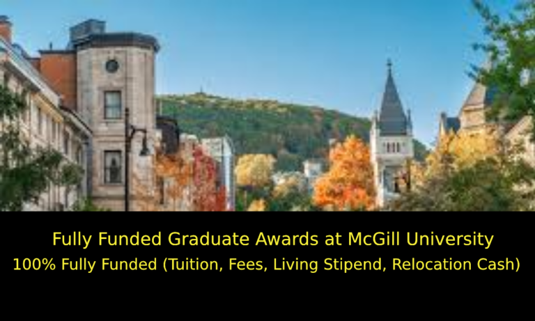 McCall MacBain Scholarships 2027